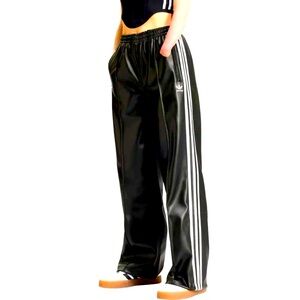 Firebird Faux Leather Track Pants